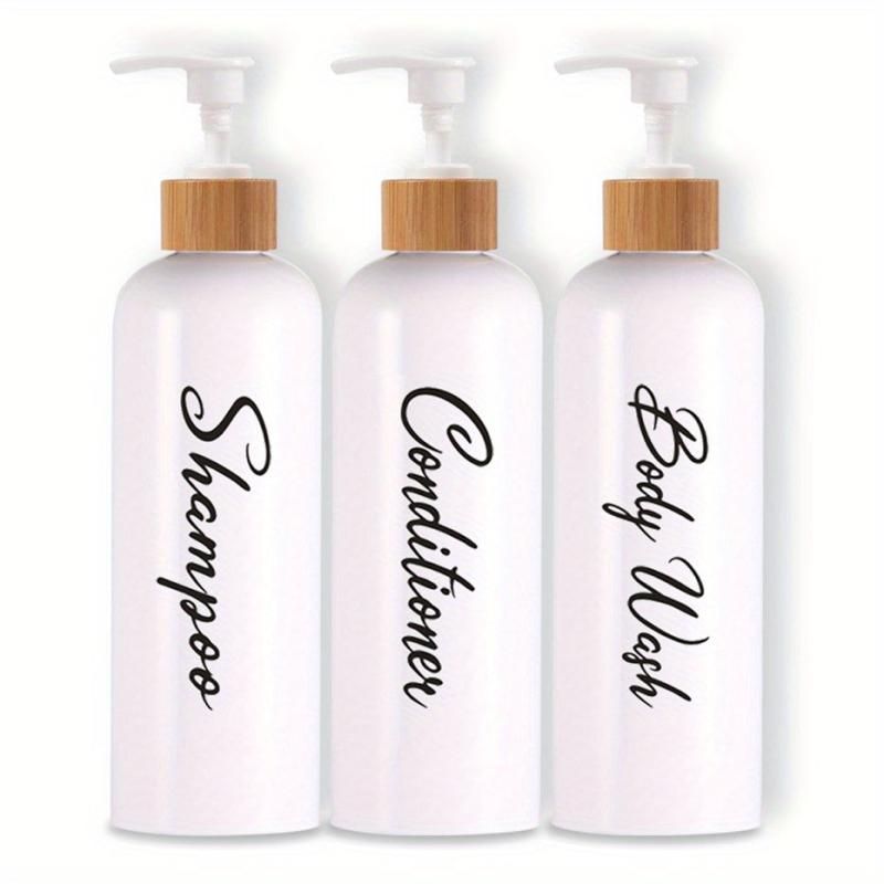Large Capacity Shower Gel and Shampoo Dispenser Set - 500ml