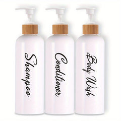Large Capacity Shower Gel and Shampoo Dispenser Set - 500ml