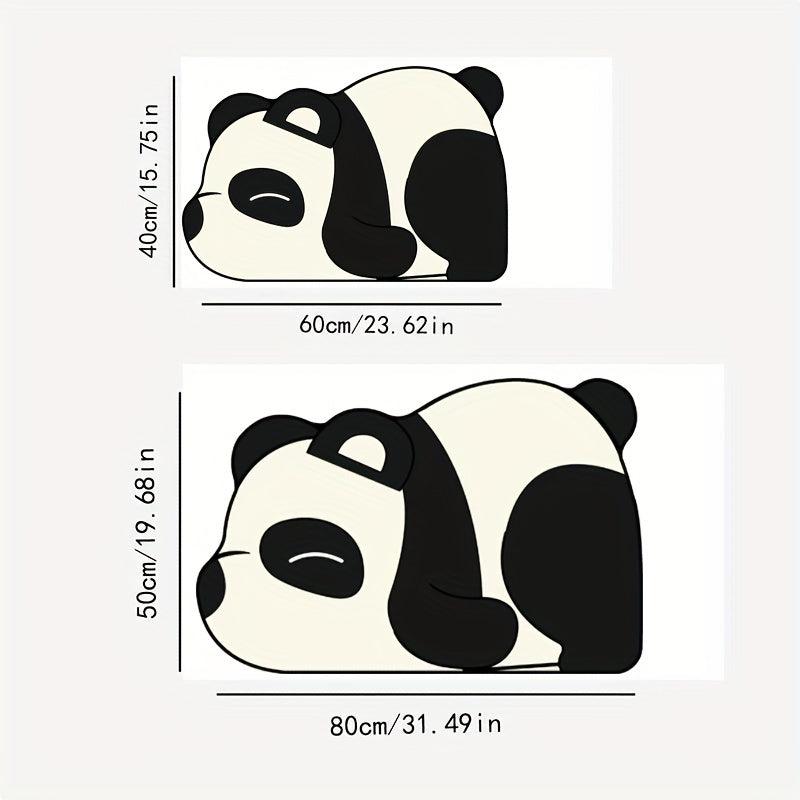 Panda Bath Rug Absorbent Non Slip Foot Pad for Bathroom Toilet and Bedroom