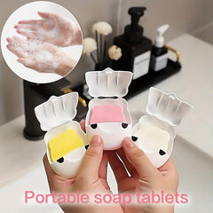 50pcs Panda Disposable Soap Dish Paper for Outdoor Bath