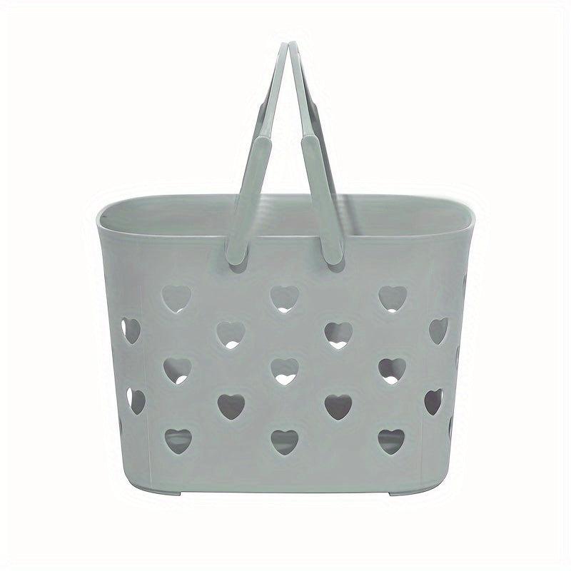 Portable Plastic Shower Caddy Basket Bath Storage Organizer Bin