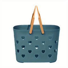 Portable Plastic Shower Caddy Basket Bath Storage Organizer Bin