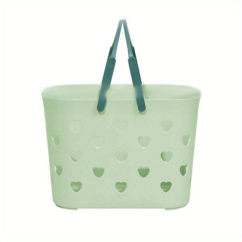 Portable Plastic Shower Caddy Basket Bath Storage Organizer Bin