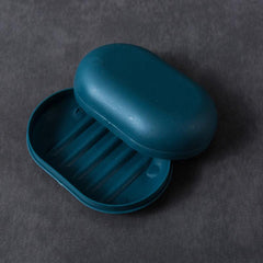 Oval Plastic Soap Box With Lid - Soap Dish Saver Waterproof Travel Case