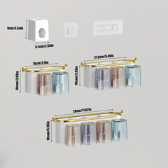 Toothbrush Holder & Gargle Cup Set Wall Mounted Bathroom Storage
