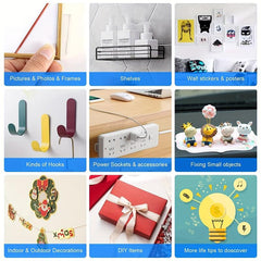 10pcs Self Adhesive Wall Hooks Waterproof Seamless Easy Hanging