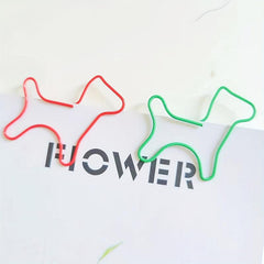 10pcs Dog Paper Clips Fun Adorable Bookmarks Office School Supplies