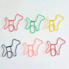 10pcs Dog Paper Clips Fun Adorable Bookmarks Office School Supplies