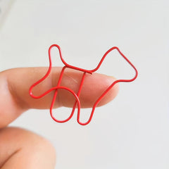 10pcs Dog Paper Clips Fun Adorable Bookmarks Office School Supplies