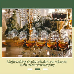 10pcs DIY Acrylic Seat Cards for Weddings Blank Table Plates
