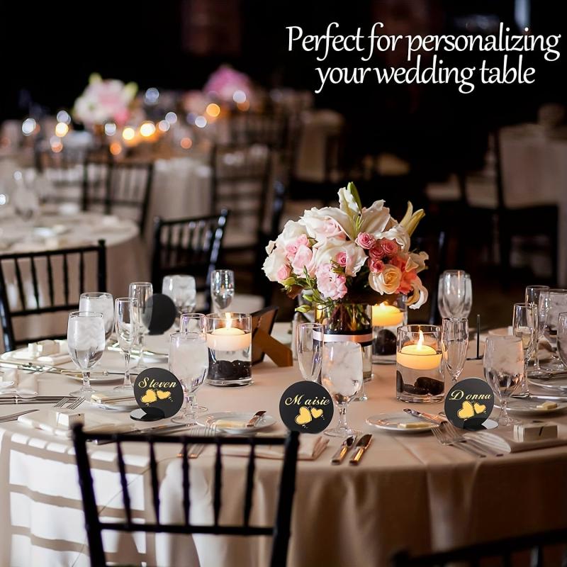 10pcs DIY Acrylic Seat Cards for Weddings Blank Table Plates