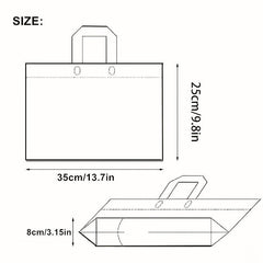 5pcs Heart Pattern Plastic Tote Bag - Party Favor Bag