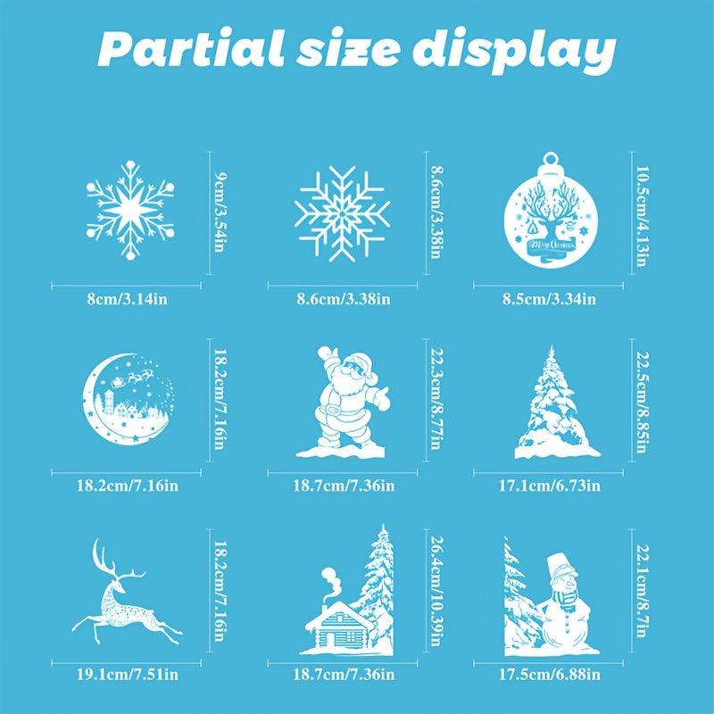 Christmas Window Clings Snowflake Stickers for Glass Windows