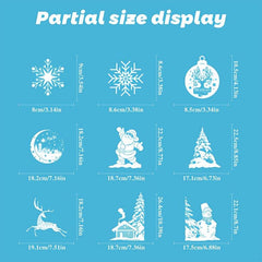 Christmas Window Clings Snowflake Stickers for Glass Windows