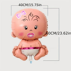 2pcs Welcome Baby Jumbo Mylar Foil Balloon for Baby Shower Gender Reveal Party