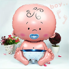 2pcs Welcome Baby Jumbo Mylar Foil Balloon for Baby Shower Gender Reveal Party