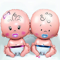 2pcs Welcome Baby Jumbo Mylar Foil Balloon for Baby Shower Gender Reveal Party