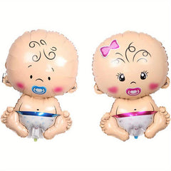 2pcs Welcome Baby Jumbo Mylar Foil Balloon for Baby Shower Gender Reveal Party