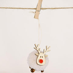 Christmas Fawn Felt Pendant Elk Tree Gift Party Holiday Home Decor