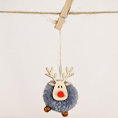 Christmas Fawn Felt Pendant Elk Tree Gift Party Holiday Home Decor