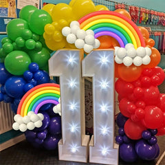 DIY Rainbow Balloons Garland Kit for Party Decorations