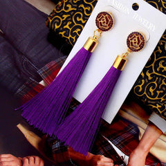Bohemian Tassel Drop Earrings Teardrop Shape Jewelry for Women and Girls