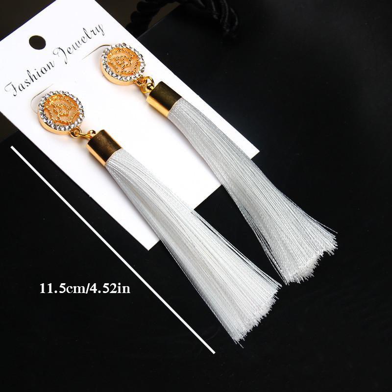 Bohemian Tassel Drop Earrings Teardrop Shape Jewelry for Women and Girls