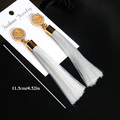Bohemian Tassel Drop Earrings Teardrop Shape Jewelry for Women and Girls