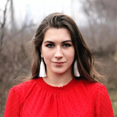 Bohemian Tassel Drop Earrings Teardrop Shape Jewelry for Women and Girls