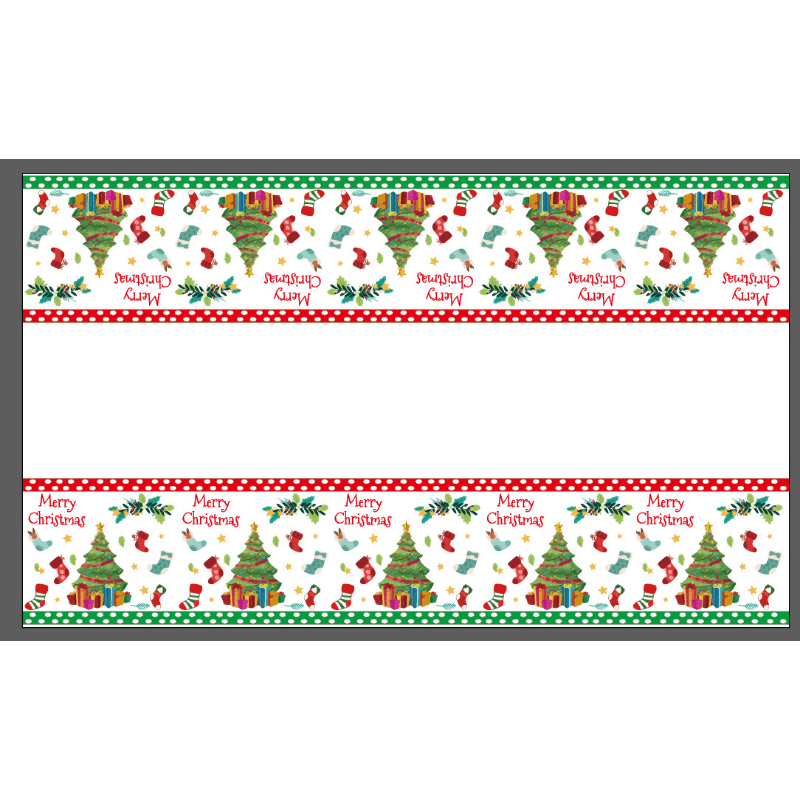 Christmas Snowman Tablecloth Disposable Tableware Decoration