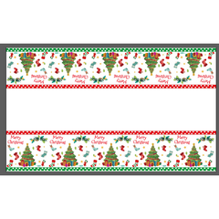Christmas Snowman Tablecloth Disposable Tableware Decoration