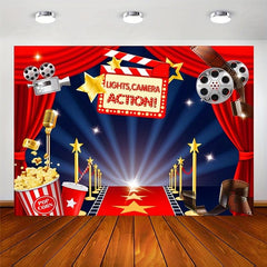 Movie Theme Party Background Cloth for Memorable Birthday Celebration
