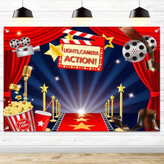 Movie Theme Party Background Cloth for Memorable Birthday Celebration