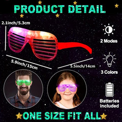 LED Glasses Neon Glow In The Dark Party Supplies