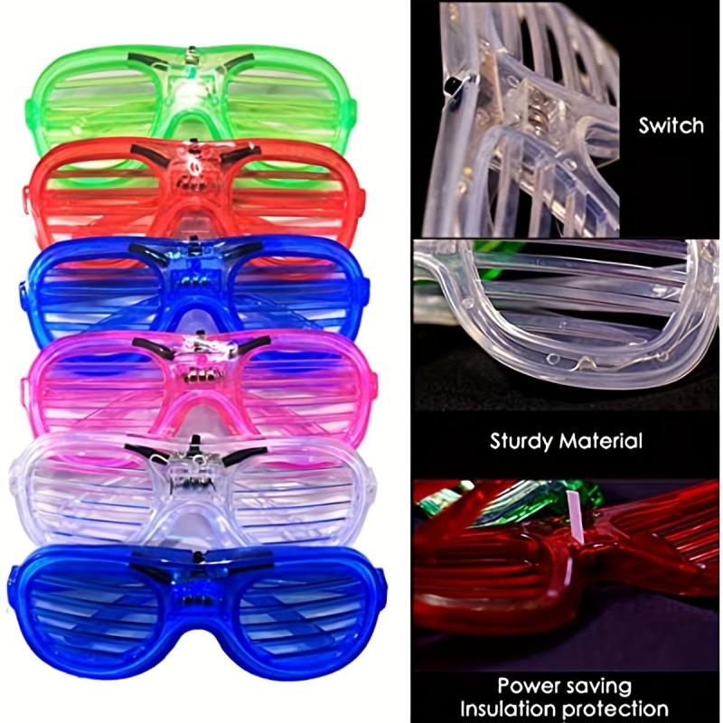 LED Glasses Neon Glow In The Dark Party Supplies