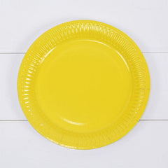10pcs Colored Party Paper Plates Round Plates Set Sweet Party Birthday Picnic