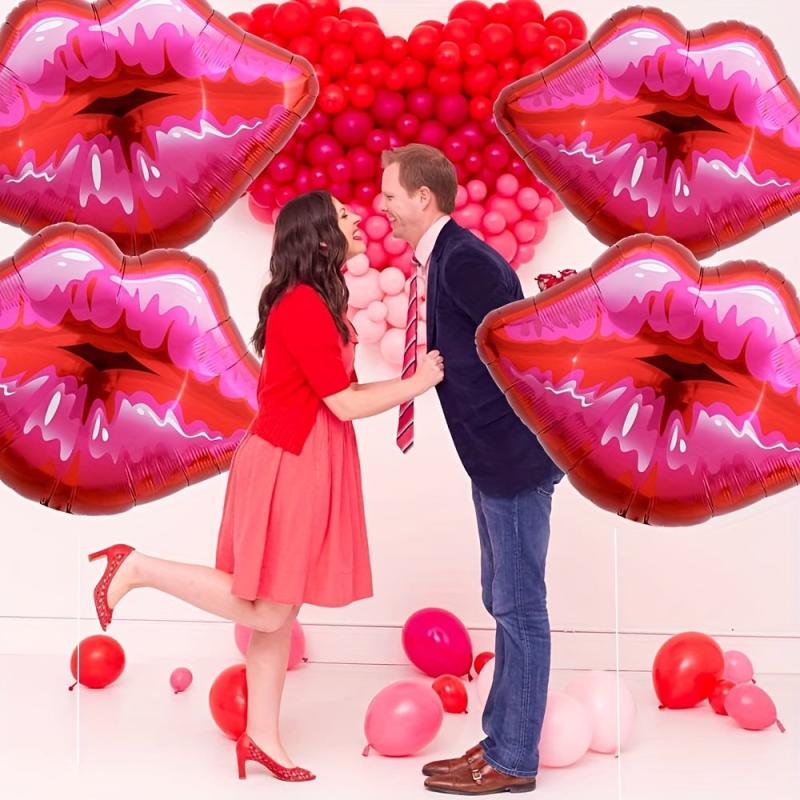 5pcs Large Lip Balloons for Makeup Party Decoration