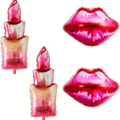 5pcs Large Lip Balloons for Makeup Party Decoration
