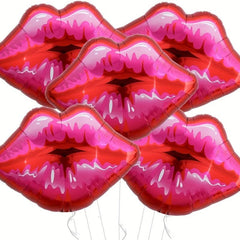 5pcs Large Lip Balloons for Makeup Party Decoration