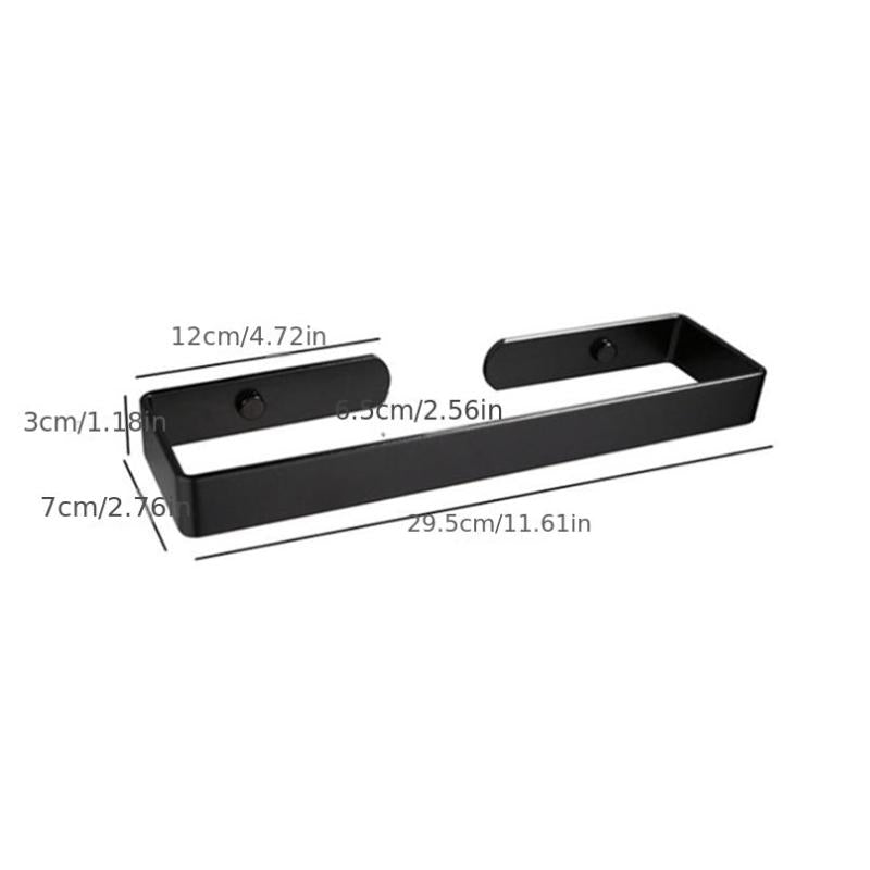 Aluminum Towel Bar for Shower Wall - Bathroom Slippers Storage Rack