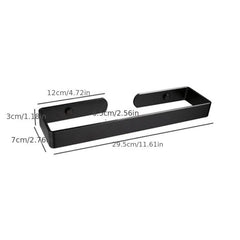 Aluminum Towel Bar for Shower Wall - Bathroom Slippers Storage Rack