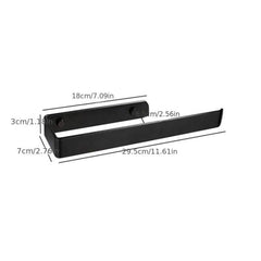 Aluminum Towel Bar for Shower Wall - Bathroom Slippers Storage Rack