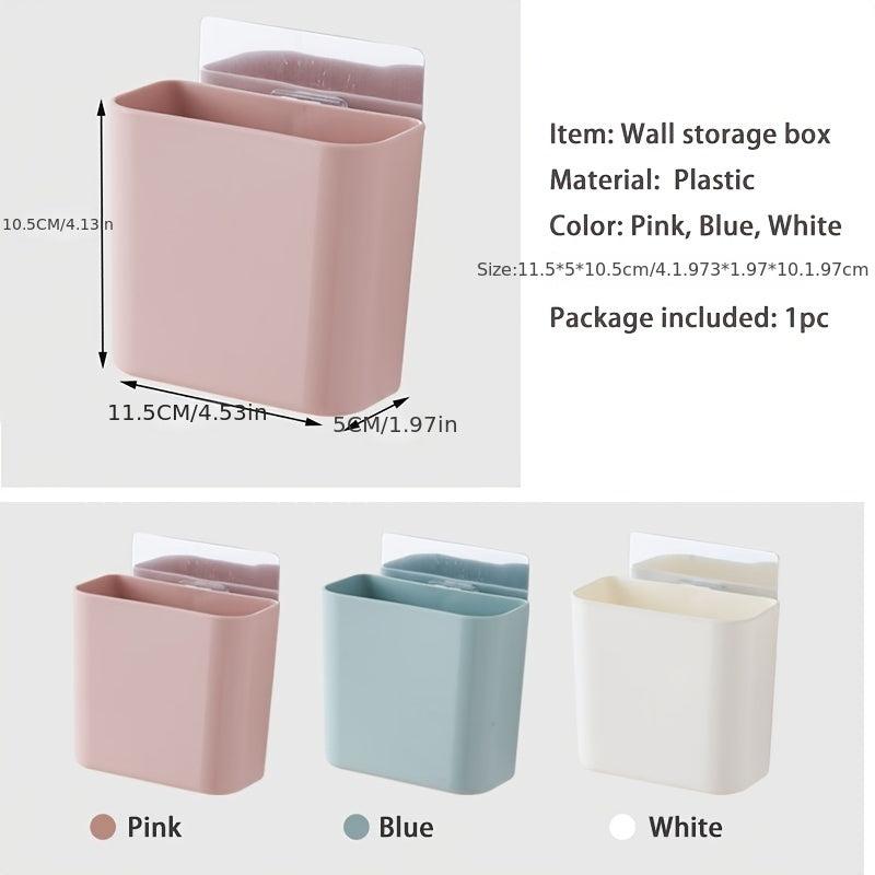 Bathroom Wall Storage Box Toilet Organizer Toothbrush Holder