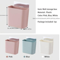 Bathroom Wall Storage Box Toilet Organizer Toothbrush Holder