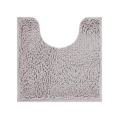 Chenille Stripe Toilet U Shaped Rug Soft Absorbent Bathroom Rug