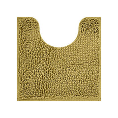 Chenille Stripe Toilet U Shaped Rug Soft Absorbent Bathroom Rug