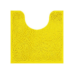 Chenille Stripe Toilet U Shaped Rug Soft Absorbent Bathroom Rug