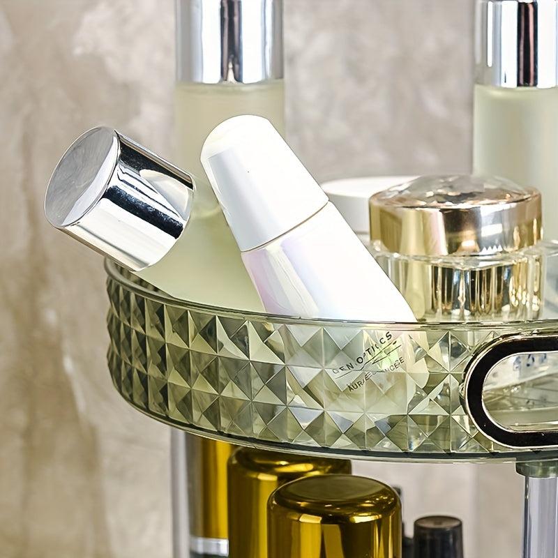 Large Capacity Rotating Makeup Organizer for Bathroom Dresser Vanity