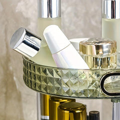 Large Capacity Rotating Makeup Organizer for Bathroom Dresser Vanity