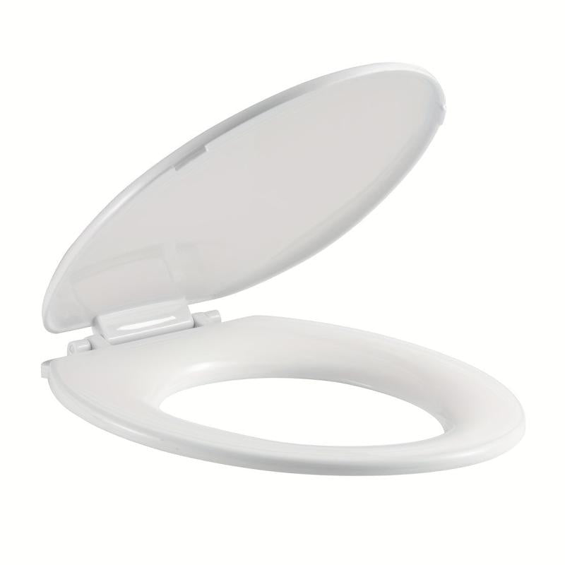 1pc Toilet Seat With Cover Plastic Toilet Seat With Lid Easy Installation